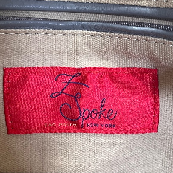 💋💋RARE💋💋 Zac Posen Leather And Canvas Tote Bag - Picture 11 of 16